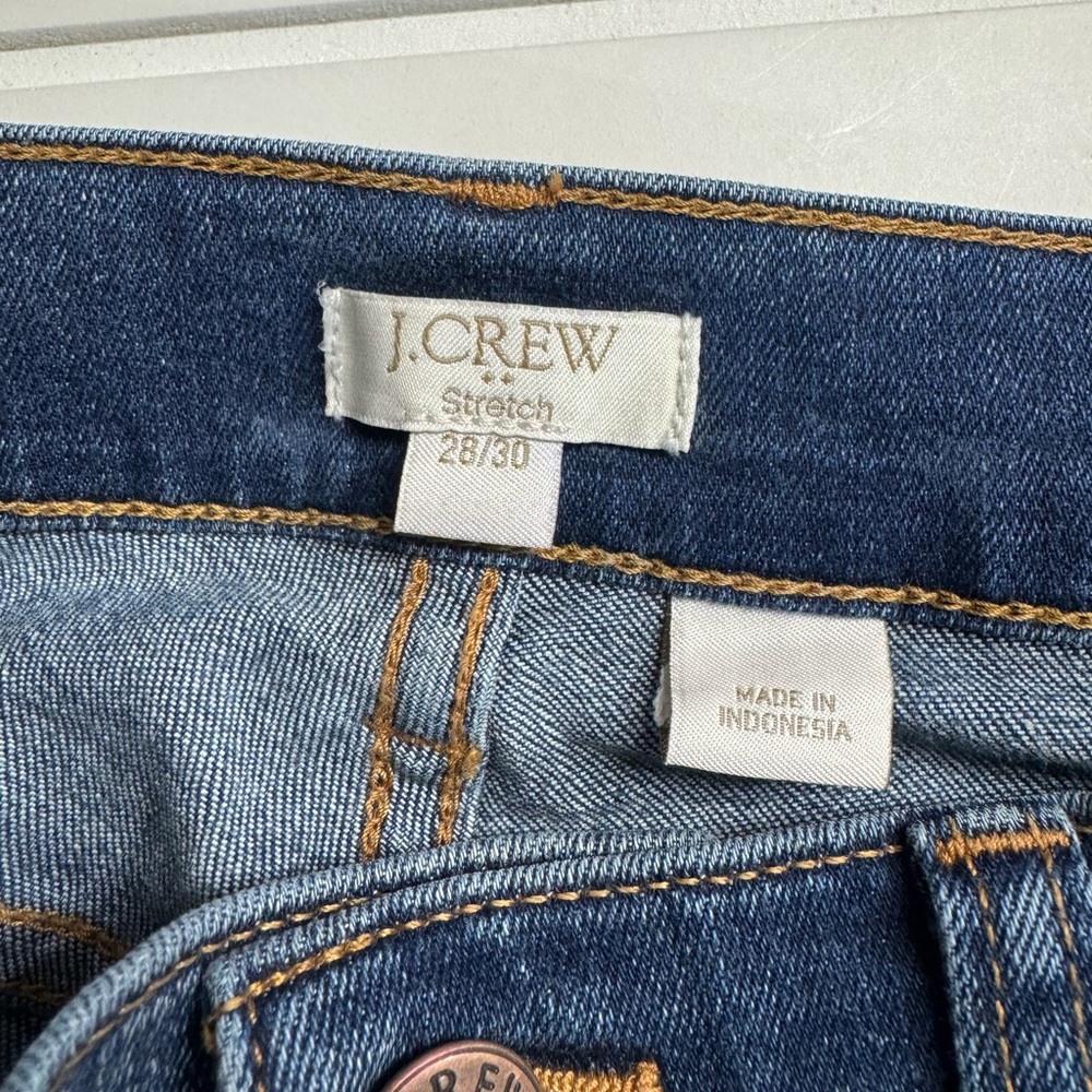 J. Crew Women’s Size 28/30 Blue Denim Skinny Jeans Pants Cotton Blend - Picture 3 of 6
